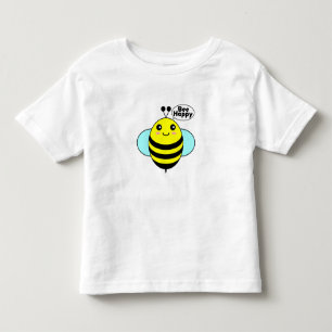 De Bebé Camiseta Bee Happy