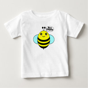 De Bebé Camiseta Bee Happy