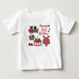 De Bebé Camiseta Berry First Birthday