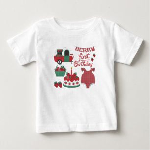 De Bebé Camiseta Berry First Birthday