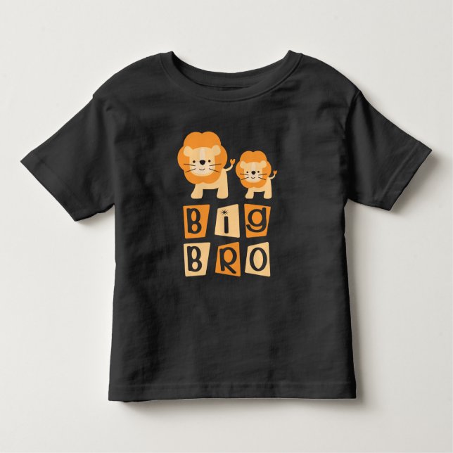 De Bebé Camiseta Big Bro Lion Brother Boys (Anverso)