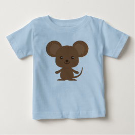 De Bebé Camiseta Big Brown Mouse