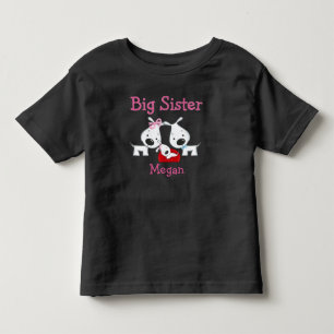 De Bebé Camiseta Big Sister personalizada para perros