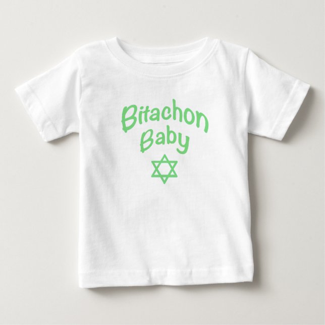 De Bebé Camiseta Bitachon Baby Green (Anverso)