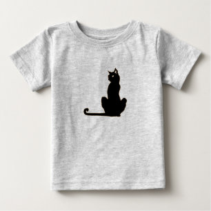 De Bebé Camiseta Black Cat Ringer
