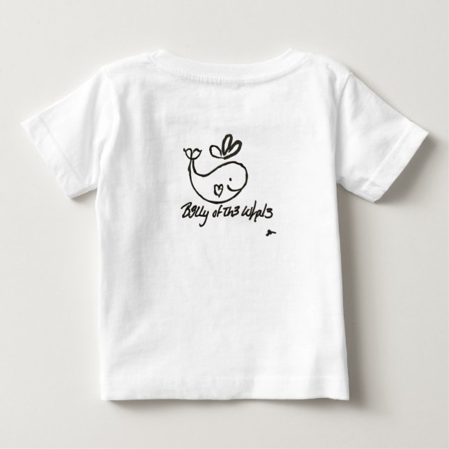 De Bebé Camiseta blanca básica B3lly (Reverso)