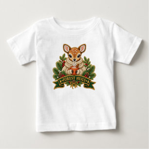 De Bebé Camiseta blanca para niños pequeños con ciervo beb