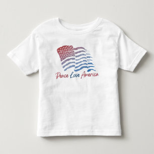 De Bebé Camiseta blanca patriótica