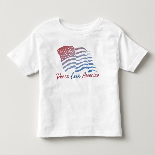 De Bebé Camiseta blanca patriótica (Anverso)