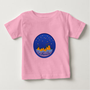 De Bebé Camiseta Blue Globe