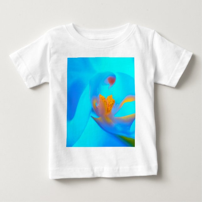 De Bebé Camiseta Blue Orchid Design (Anverso)