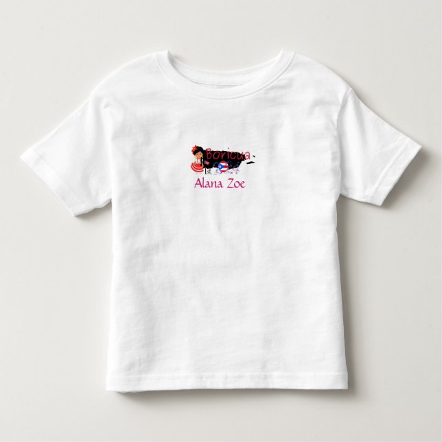 De Bebé Camiseta Boricua para niños (Anverso)