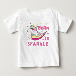 De Bebé Camiseta Born to sparkle