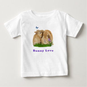 De Bebé Camiseta Bunny Love