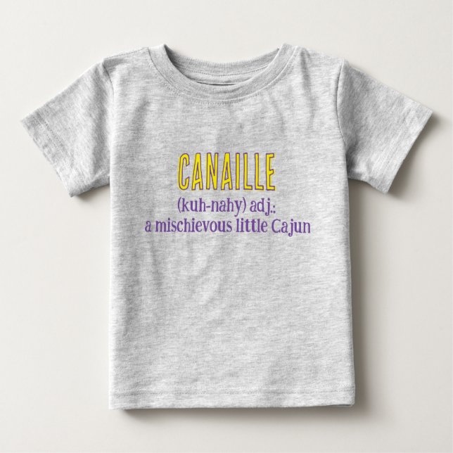 De Bebé Camiseta Canaille Baby (Anverso)