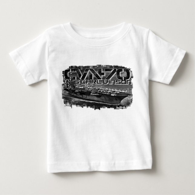De Bebé Camiseta Carl Vinson Baby Romper (Anverso)