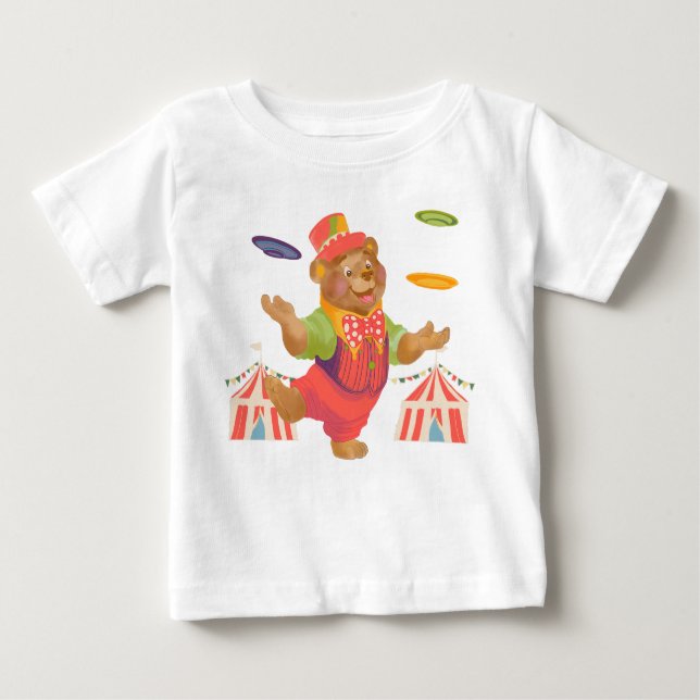 De Bebé Camiseta Circus Bear (Anverso)