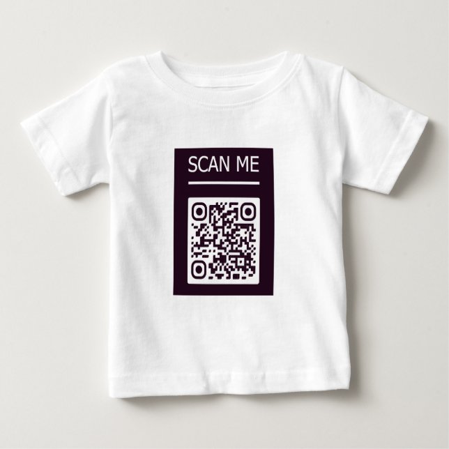 De Bebé Camiseta Código QR HOMOLOGÍA robot IMEGE (Anverso)