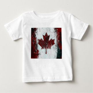De Bebé Camiseta con bandera canadiense