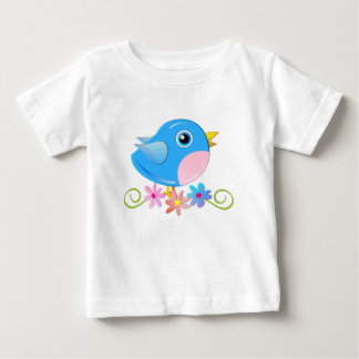 De Bebé Camiseta con Blue Baby Bird