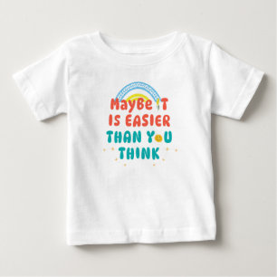 De Bebé Camiseta con Cita Retro Positiva