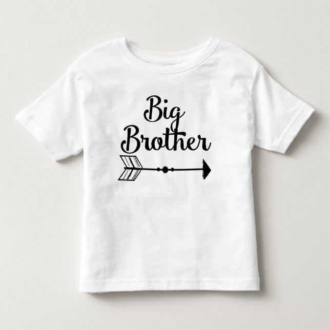 De Bebé Camiseta con flecha Big Brother (Anverso)