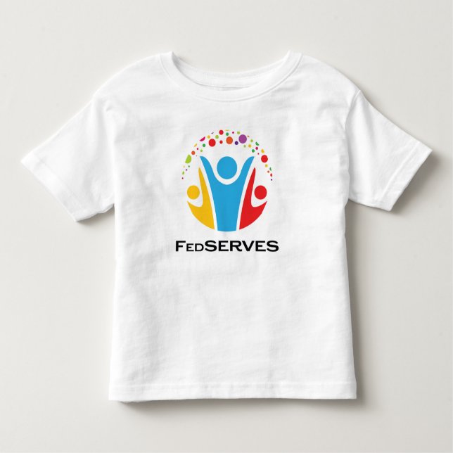 De Bebé Camiseta con logotipo para niños FedSERVES (Anverso)