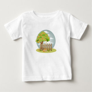 De Bebé Camiseta con pliegues para niños pequeños