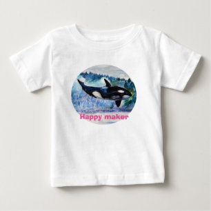De Bebé Camiseta con volante para niños pequeños con arte 