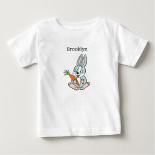 De Bebé Camiseta "Conejo con zanahoria"