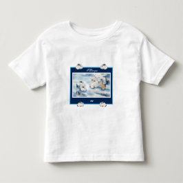 De Bebé Camiseta conejos adorables dibujo digital 