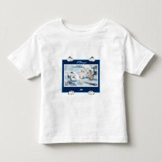 De Bebé Camiseta conejos adorables dibujo digital 