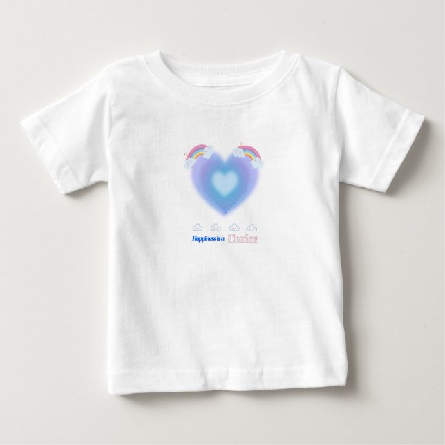 De Bebé Camiseta corazón lindo (Anverso)