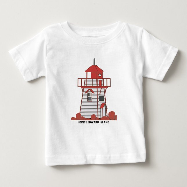 De Bebé Camiseta Covehead Lighthouse PEI (Anverso)