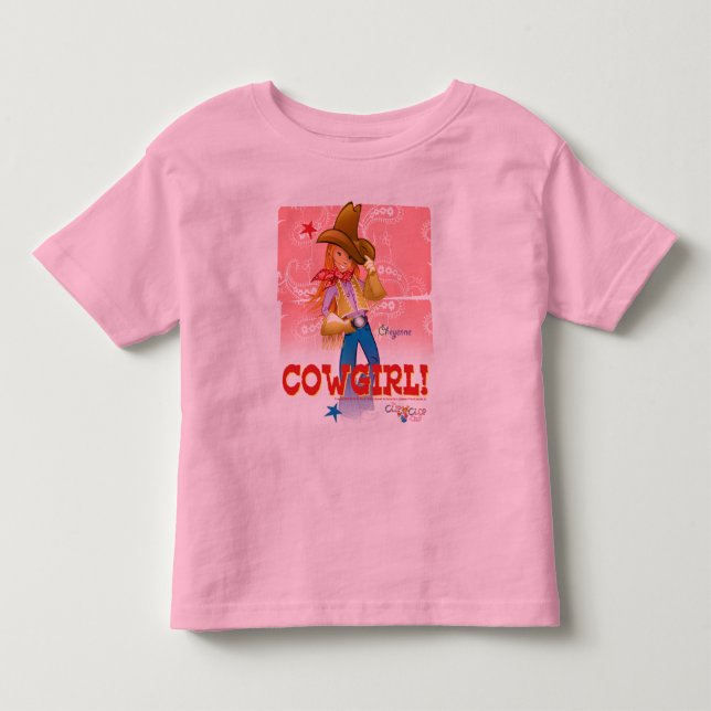 De Bebé Camiseta CowGirl (Anverso)