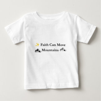 De Bebé Camiseta Cristiana La Fe Mueve Montañas