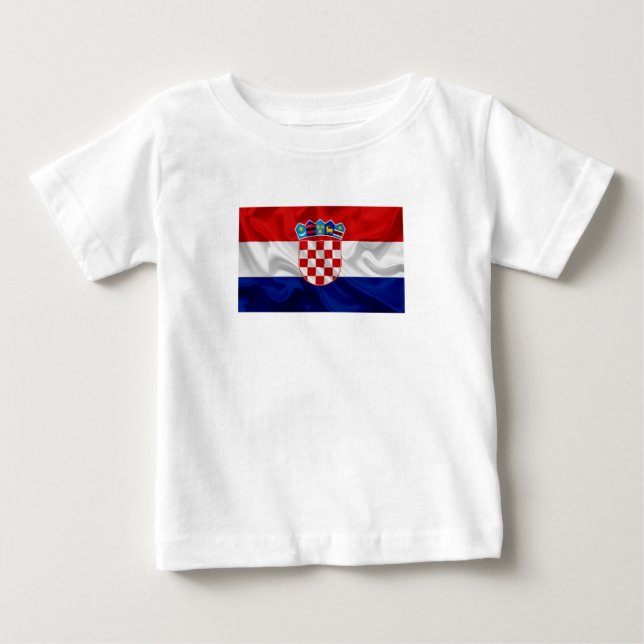 De Bebé Camiseta Croacia (Anverso)