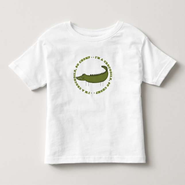 De Bebé Camiseta Croc Chomp (Anverso)
