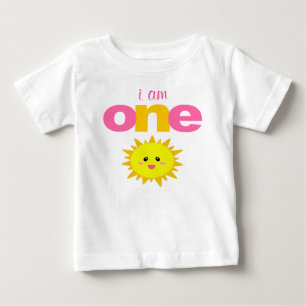 De Bebé Camiseta Cumpleaños 1er Aniversario Sunshine Niño 
