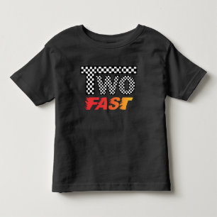 De Bebé Camiseta Cumpleaños 2 TWO Fast Toddler