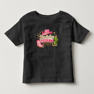 De Bebé Camiseta Cumpleaños Niña Toddler Yeehaw   Camiseta
