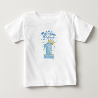 De Bebé Camiseta Cumpleaños Príncipe 1