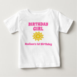 De Bebé Camiseta Cumpleaños Soleado Niño Bebe