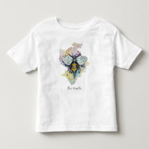 De Bebé Camiseta Cute Bee Y Rainbow Wash