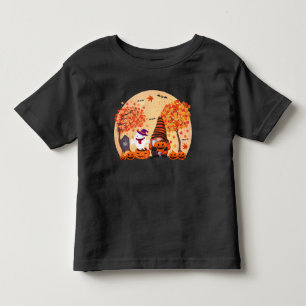 De Bebé Camiseta Cute Halloween Gnome Y Ghost Toddler