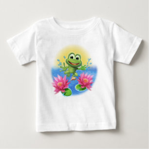 De Bebé Camiseta Cute Leapfrog Ruffle T cumpleaños persona