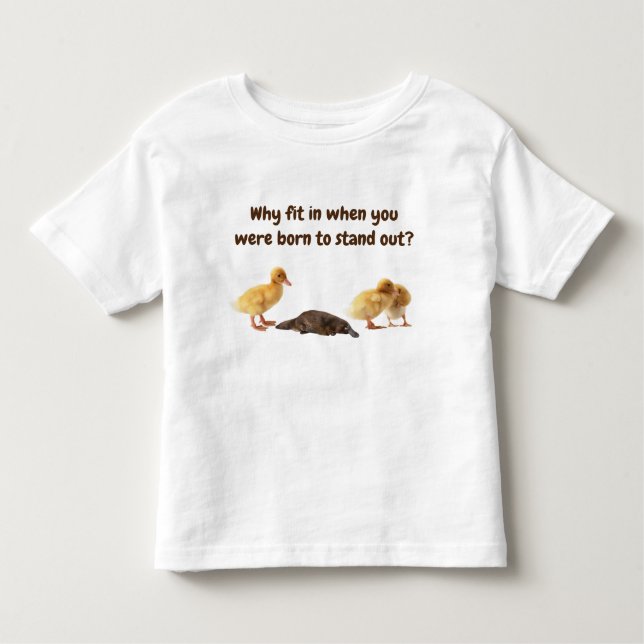 De Bebé Camiseta Cute Platypus para niños (Anverso)