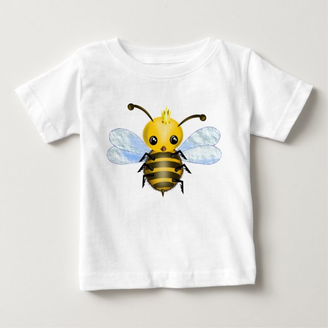 De Bebé Camiseta Cute Queen Bee Baby (Anverso)