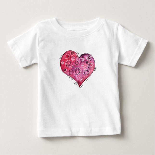 De Bebé Camiseta Cute Whimsical Doodle (Anverso)