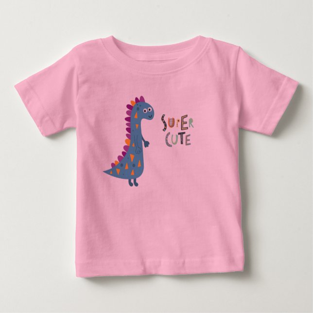 De Bebé Camiseta Cutie Dinosaur Baby (Anverso)